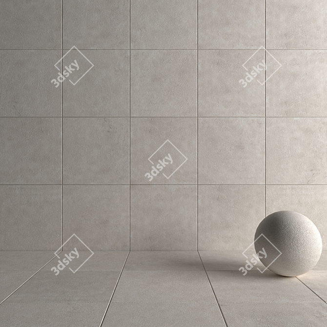 Kibo Bone Stone Wall Tiles 3D model image 4