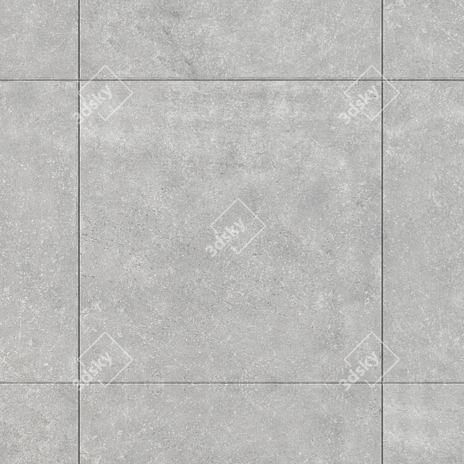 KIBO Grey Stone Wall Tiles 3D model image 2