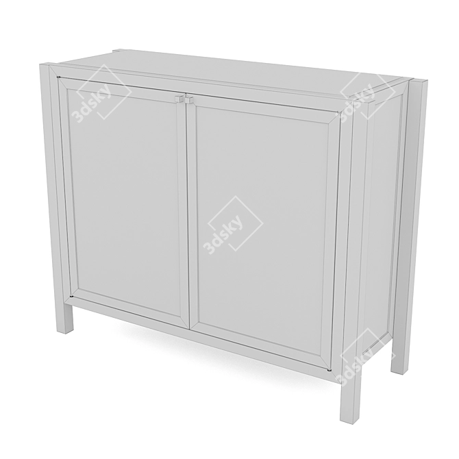 Bronze Textured Maxime Cabinet 3D model image 5