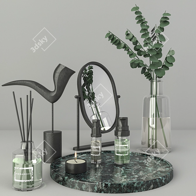 Title: Chic Home Decor Set 3D model image 1