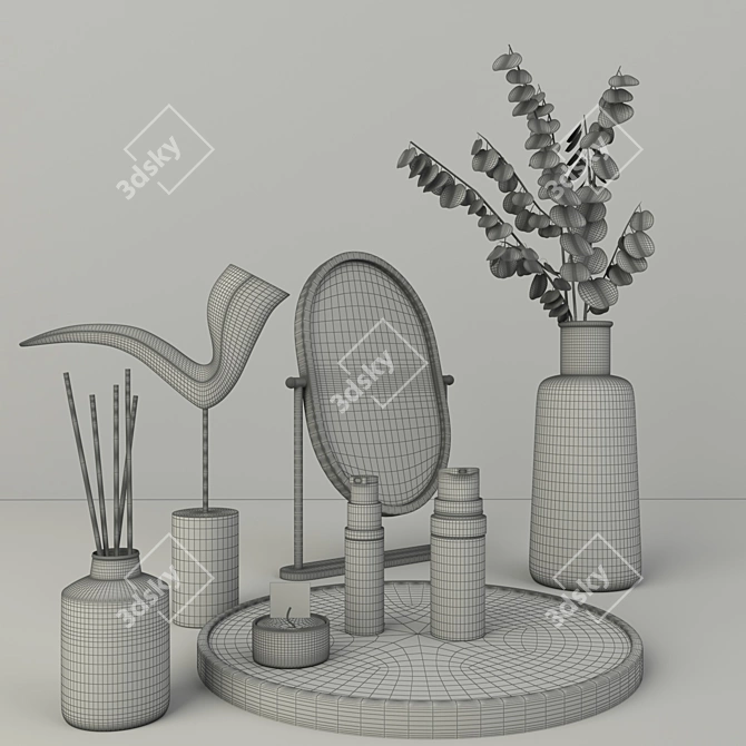 Title: Chic Home Decor Set 3D model image 3