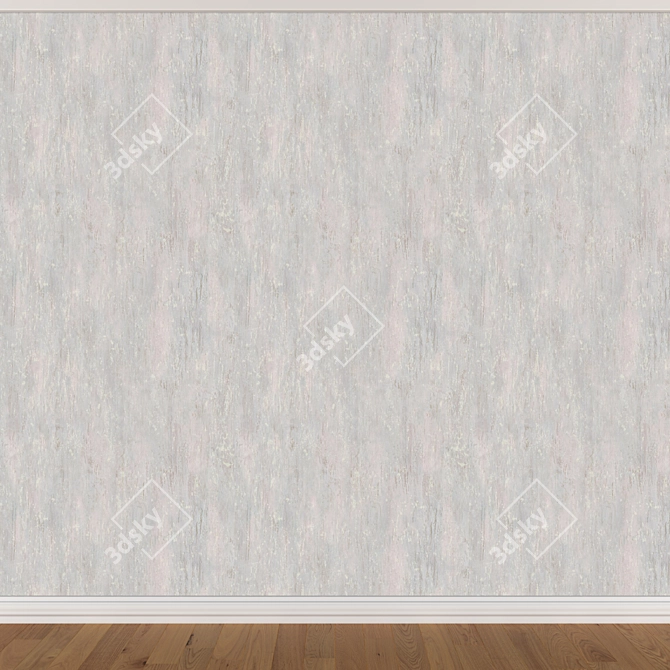 Title: Seamless Wallpaper Set - 3 Colors 3D model image 3