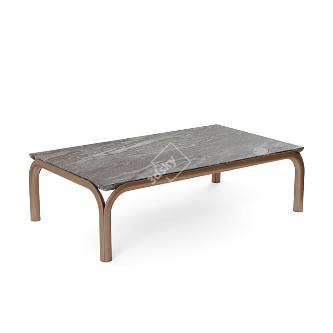 Bruno M_d Maua Coffee Table: Elegant and Functional 3D model image 1