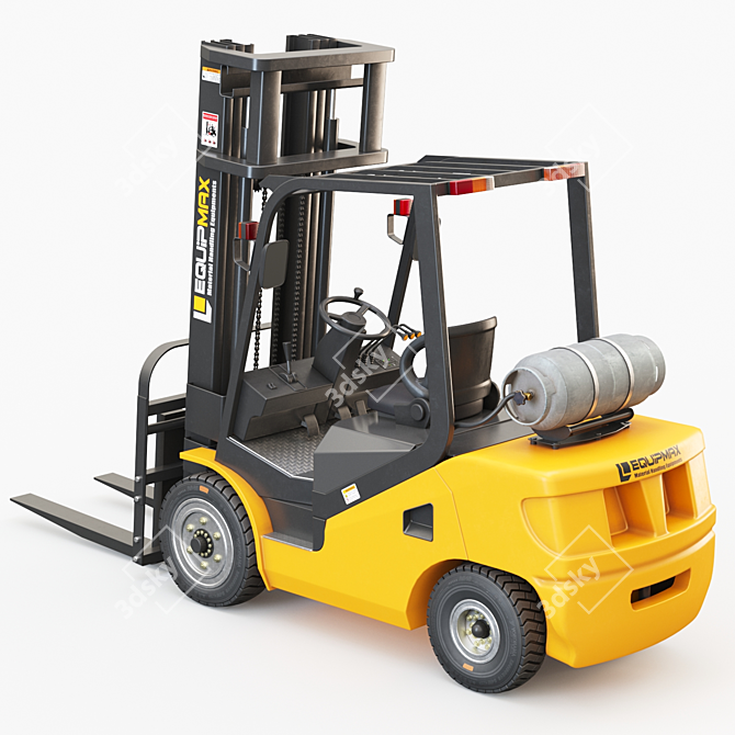 EQUIPMAX 3000 Forklift: Maximum Efficiency for Your Warehouse. 3D model image 3