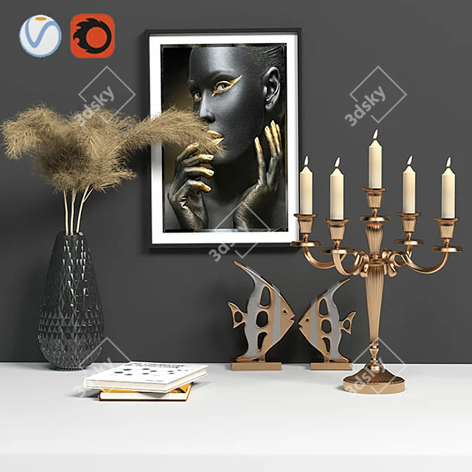 Elegant Décor Accents 3D model image 2