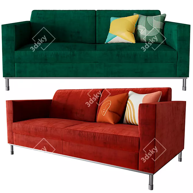 Title: LARSON Sofa: A Symphony of Comfort 3D model image 1