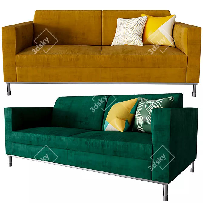 Title: LARSON Sofa: A Symphony of Comfort 3D model image 3