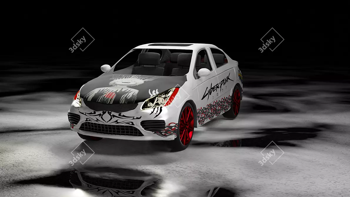 Kia K2 Sedan: Premium Quality 3D model image 1