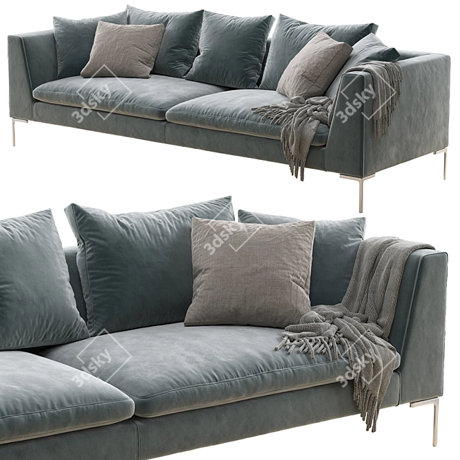 Elegant and Comfortable Sofa 3D model image 1