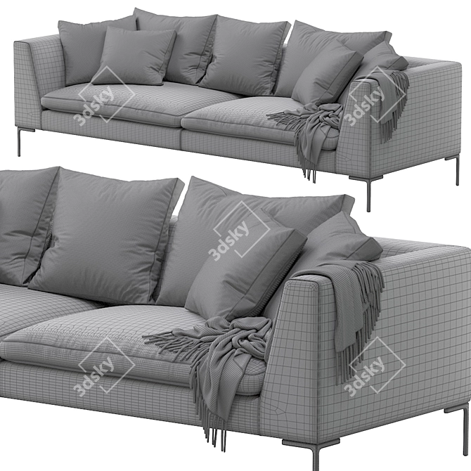 Elegant and Comfortable Sofa 3D model image 3