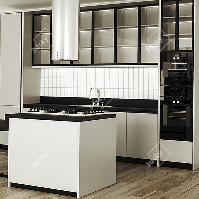 Versatile Kitchen Set 3D model image 3