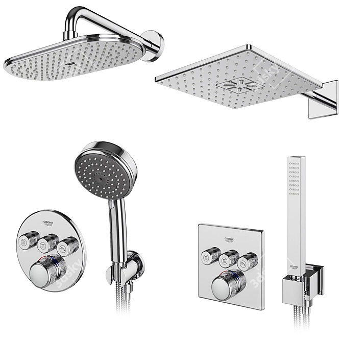 GROHE Set 97: Revitalize Your Shower 3D model image 2