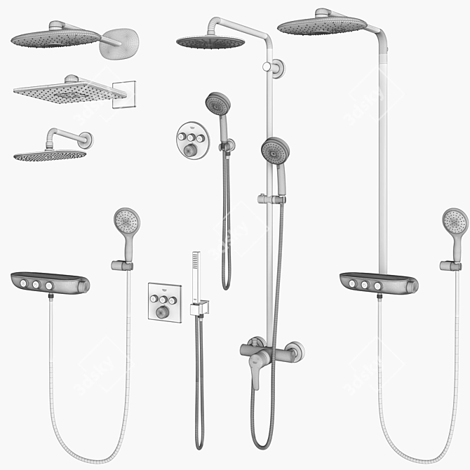 GROHE Set 97: Revitalize Your Shower 3D model image 5