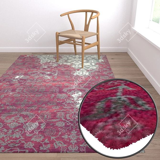 Versatile High-Quality Carpet Set 3D model image 5