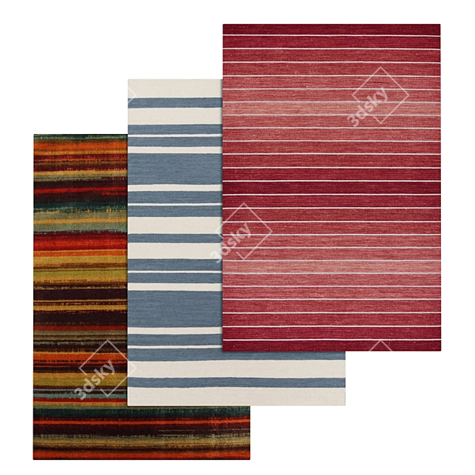 Versatile Carpet Set - High-Quality Textures - 3D Models 3D model image 1