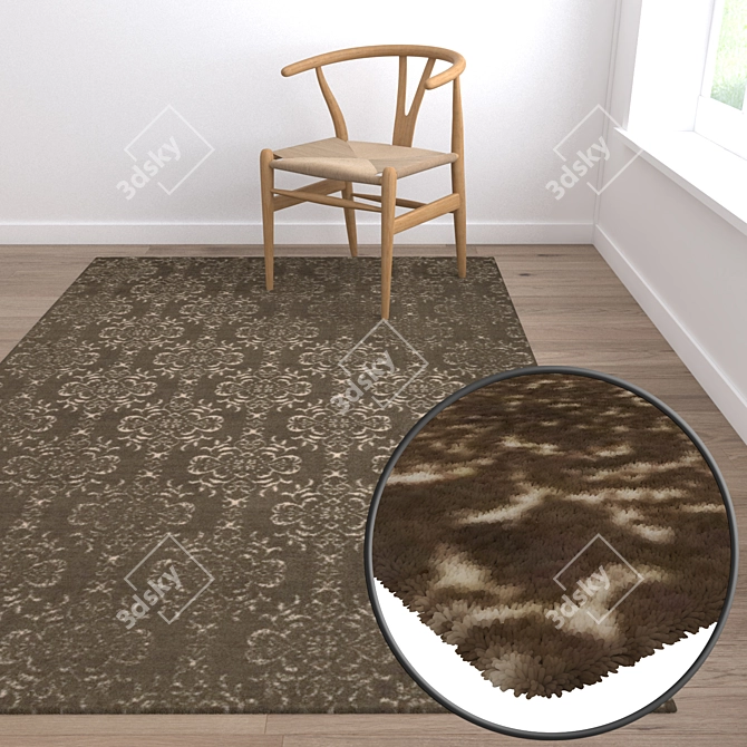 Luxury Carpets Set: High-Quality Textures, Multiple Variants 3D model image 5