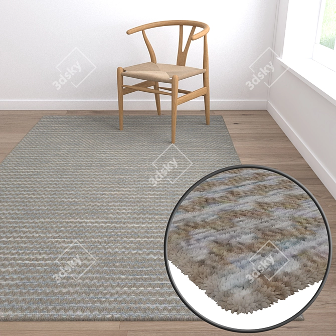 Luxury Carpet Set: High-Quality Textures for Stunning Renders 3D model image 5