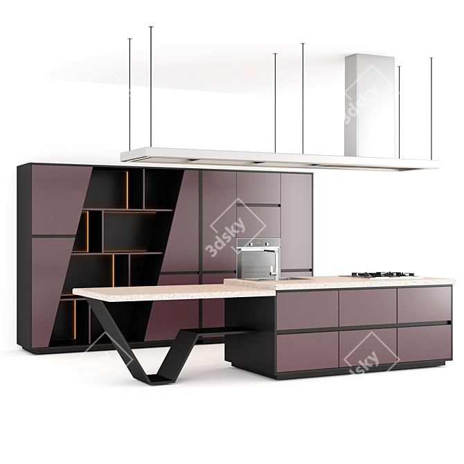 Elevate Your Kitchen with "Islet 3D model image 1