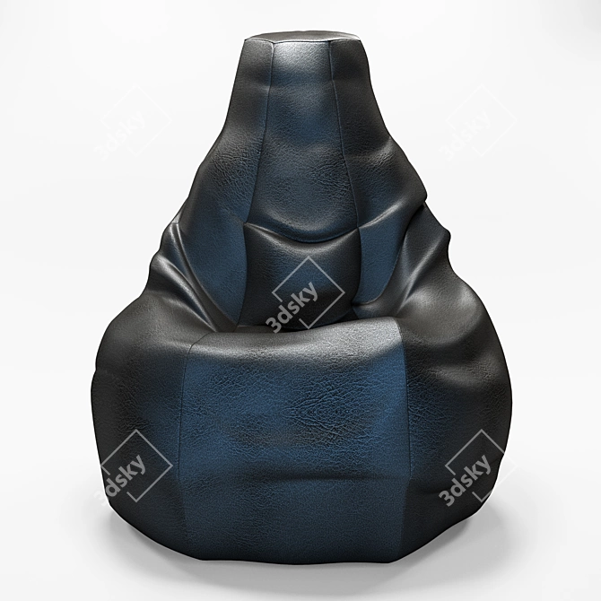 PBR-Optimized Bean Bag 3D model image 1