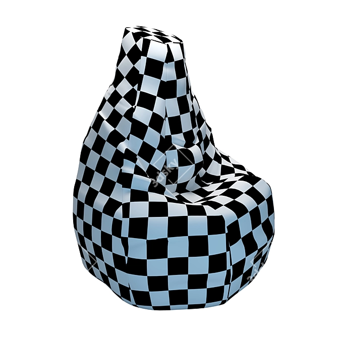 PBR-Optimized Bean Bag 3D model image 3