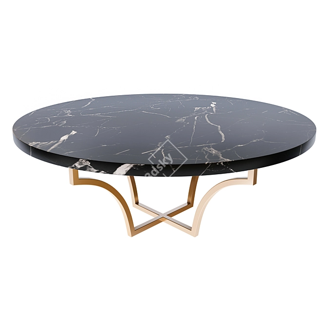 LiberStone Coffee Table: Stylish & Functional 3D model image 2