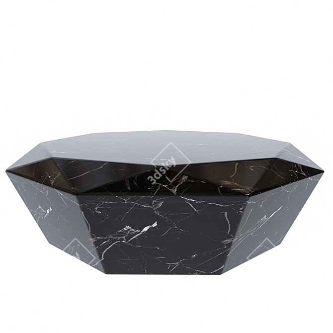 Eichholtz Black Marble Coffee Table | Elegant & Modern Design 3D model image 1