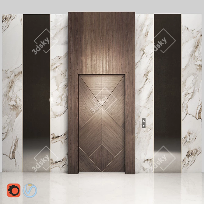 Sleek 2015 Elevator 3D model image 1