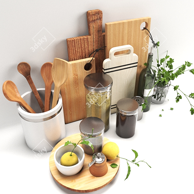 Versatile Kitchen Essentials 3D model image 2