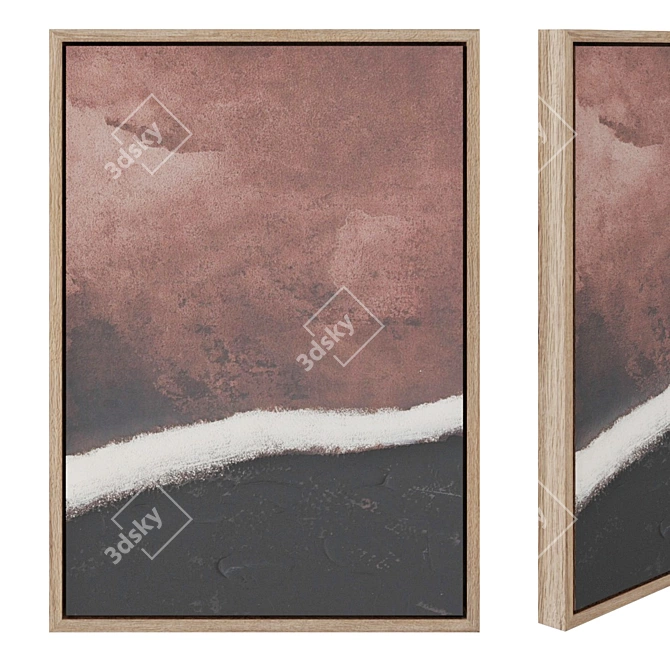 Kande Painting: 50x70cm, Texture UVW Mapping 3D model image 1