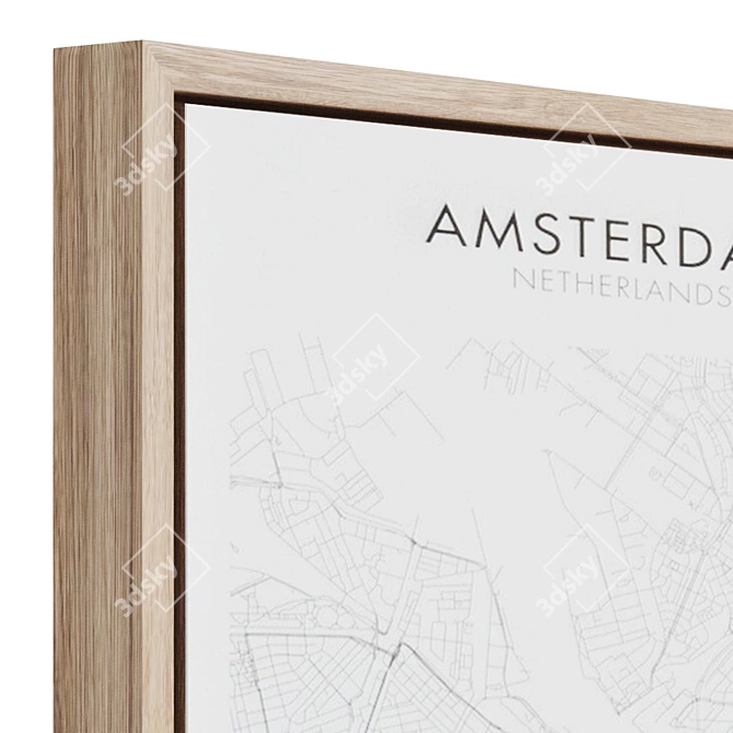 Amsterdam Uptown: 50x70cm Art 3D model image 3