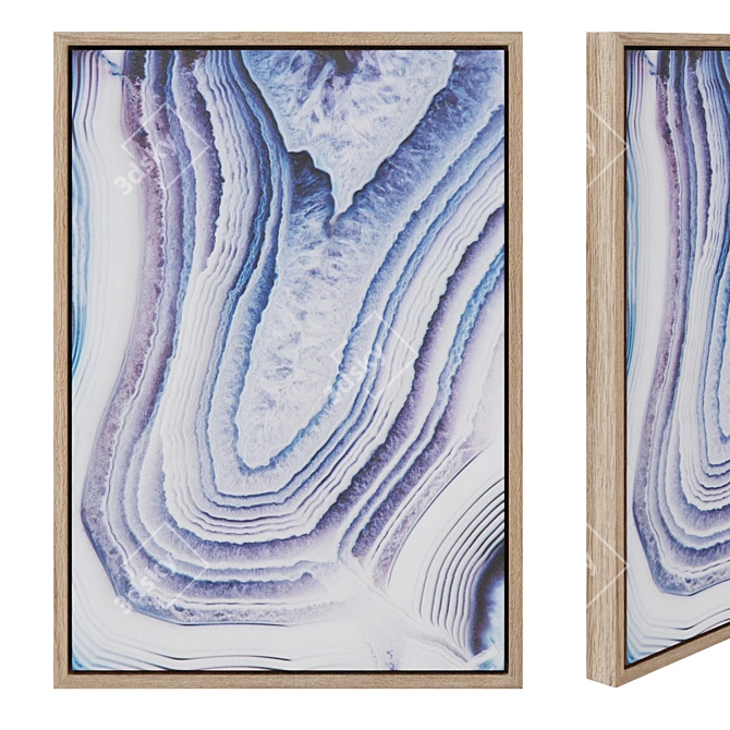 Lilac Whish: Stunning Painting 50x70cm 3D model image 1