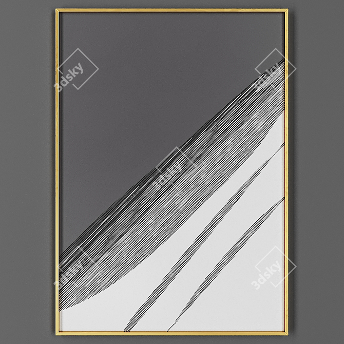 Elegant Frame for Art 3D model image 1