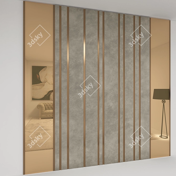 Modern Upholstered Headboard 300x300 3D model image 4