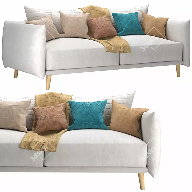 Modern Matera Sofa V02: High Quality & Realistic 3D Model 3D model image 2