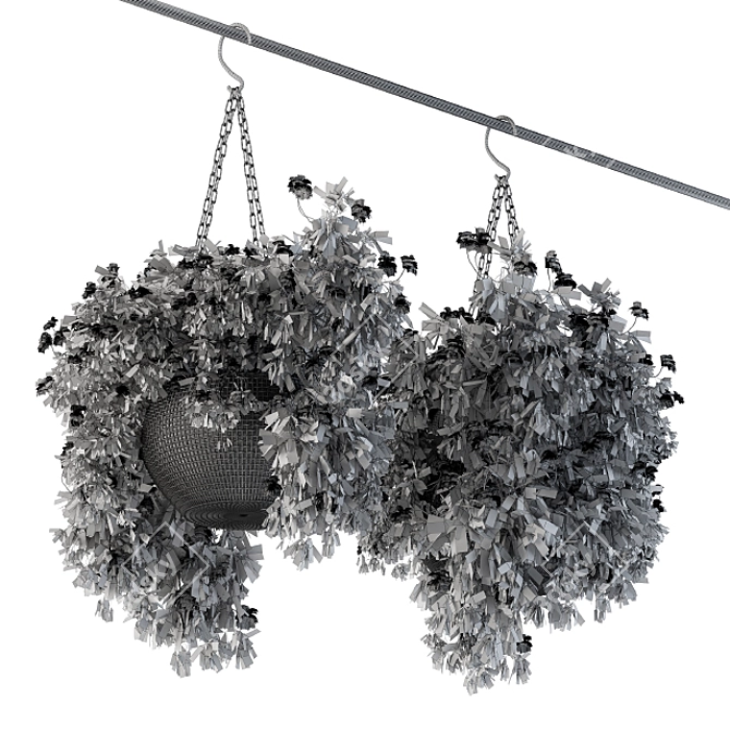 Lush & Lovely Outdoor Hangings 3D model image 2