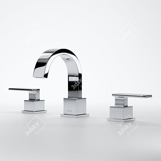 Modern Delta Vero Faucet 3D model image 1