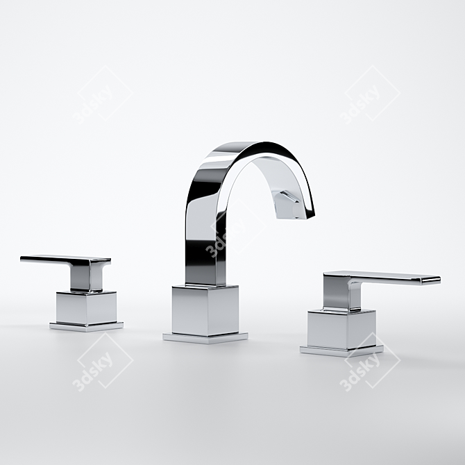 Modern Delta Vero Faucet 3D model image 2