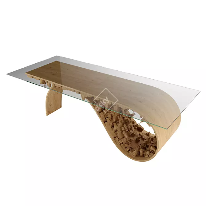 Cityscape Coffee Table 3D model image 2