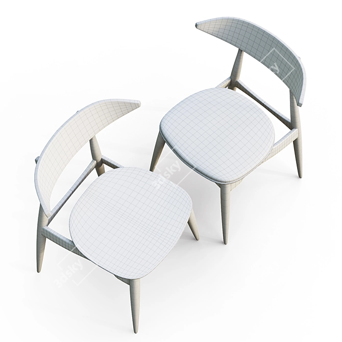 Contemporary Stylish Chair 3D model image 4
