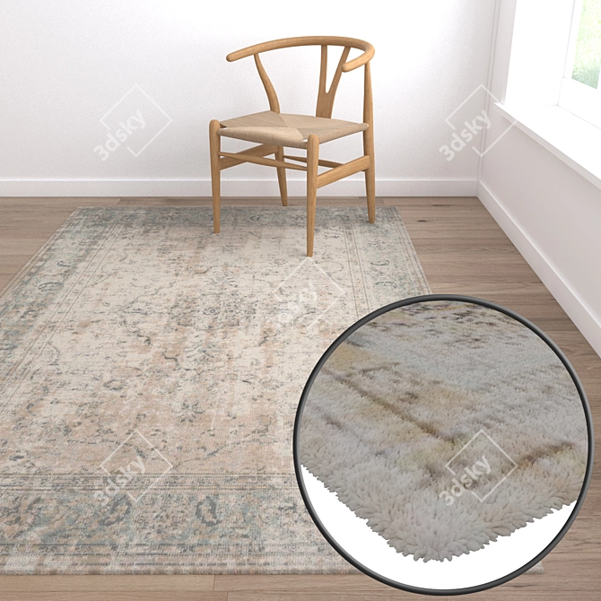 Luxury Carpet Set: High-Quality 3D Textures 3D model image 5