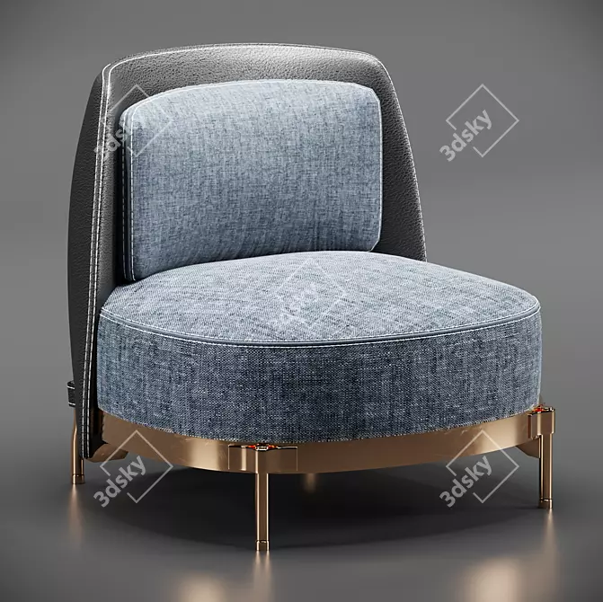 Sleek Minotti Design: 3D Max & .obj Compatibility 3D model image 2