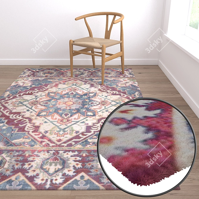 Premium Carpet Set 1032 | High-Quality Textures 3D model image 5