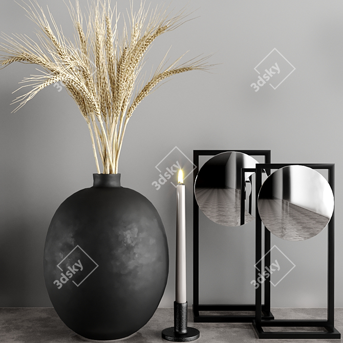  Modular Decor Set: Easy-to-Edit, High Detail 3D model image 4