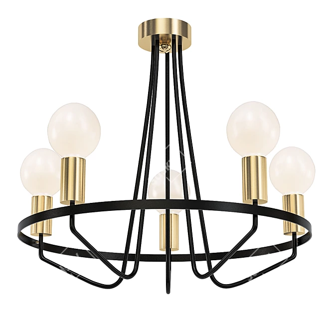 Freya FR5002PL-05B Pendant Chandelier 3D model image 1