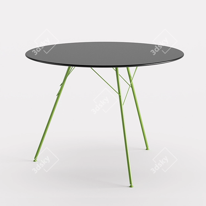 Sleek Leaf Table: Elegant Design 3D model image 6