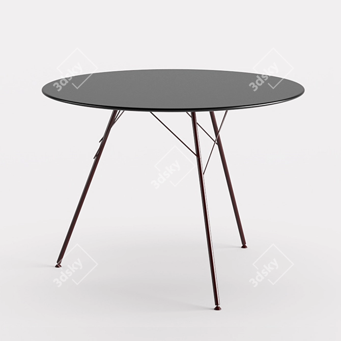 Sleek Leaf Table: Elegant Design 3D model image 9