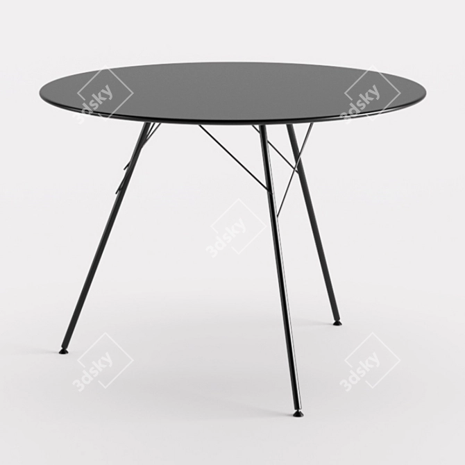 Sleek Leaf Table: Elegant Design 3D model image 11