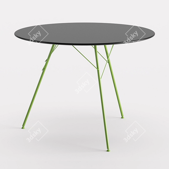 Sleek Leaf Table: Elegant Design 3D model image 12