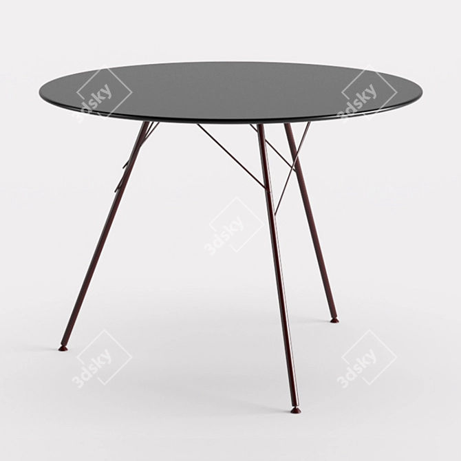 Sleek Leaf Table: Elegant Design 3D model image 13