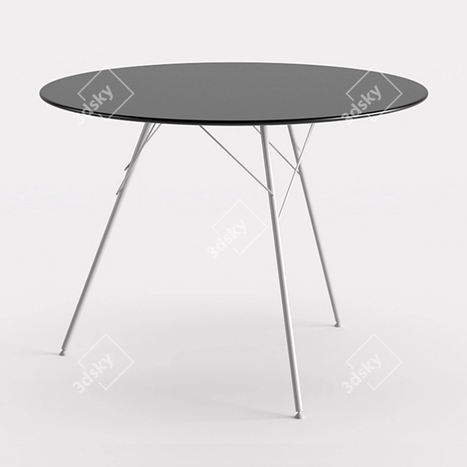 Sleek Leaf Table: Elegant Design 3D model image 14